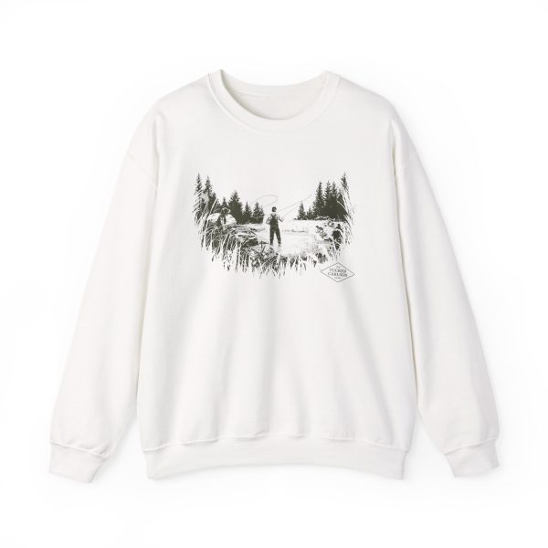 Tucker Carlson Tucker Carlson Fly Fishing Unisex Heavy Blend™ Crewneck Sweatshirt