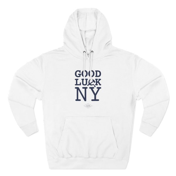 Tucker Carlson Good Luck Ny Three-panel Fleece Hoodie